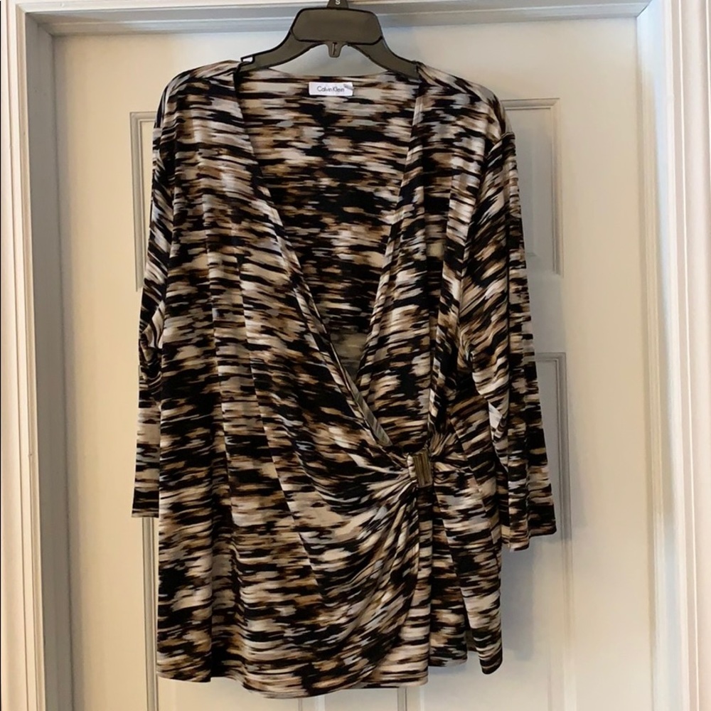 Calvin Klein Plus Size Top 2X